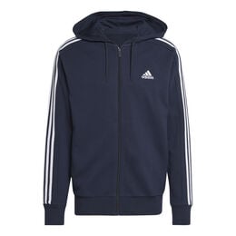 Essentials French Terry 3-Stripes Full-Zip Hoodie